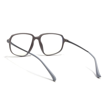 Eyejack Domino Grey Square Eyeglasses for Men & Women (TR1004FCL1662-C5)