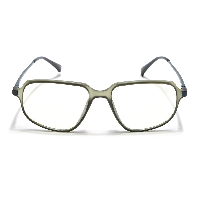Eyejack Domino Olive Square Eyeglasses for Men & Women (TR1004FCL1664-C7)