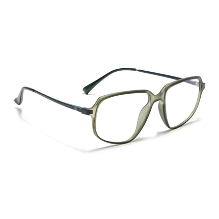 Eyejack Domino Olive Square Eyeglasses for Men & Women (TR1004FCL1664-C7)