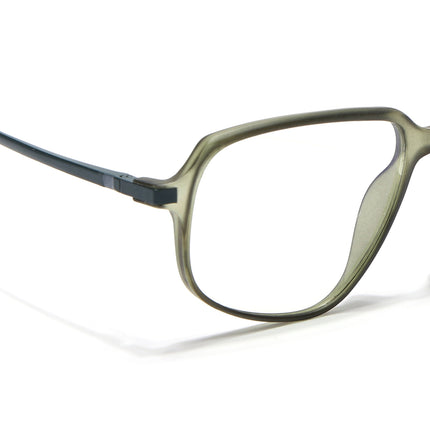 Eyejack Domino Olive Square Eyeglasses for Men & Women (TR1004FCL1664-C7)