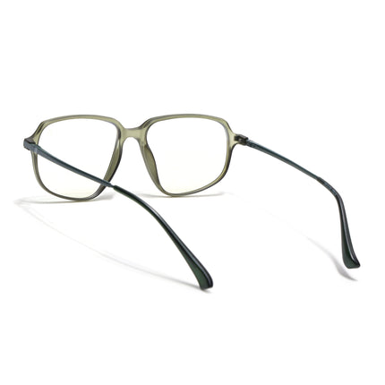 Eyejack Domino Olive Square Eyeglasses for Men & Women (TR1004FCL1664-C7)
