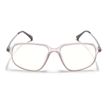 Eyejack Domino Purple Square Eyeglasses for Men & Women (TR1004FCL1665-C8)