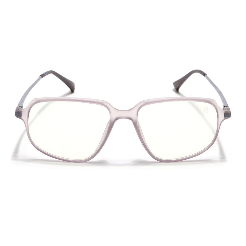 Eyejack Domino Purple Square Eyeglasses for Men & Women (TR1004FCL1665-C8)