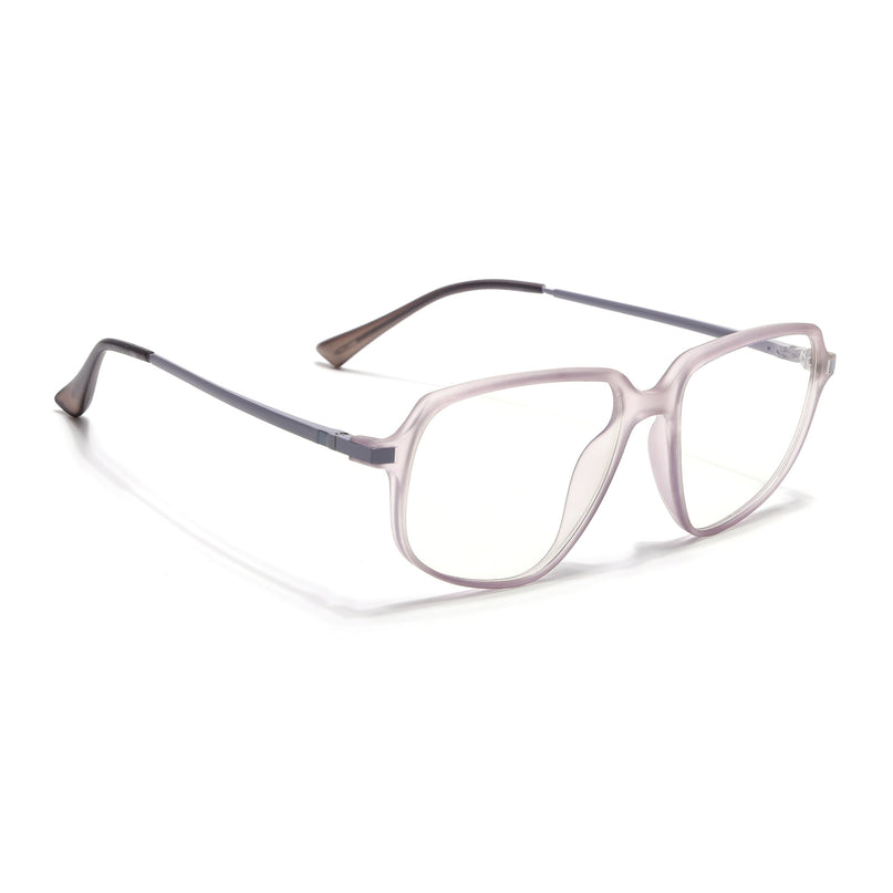 Eyejack Domino Purple Square Eyeglasses for Men & Women (TR1004FCL1665-C8)