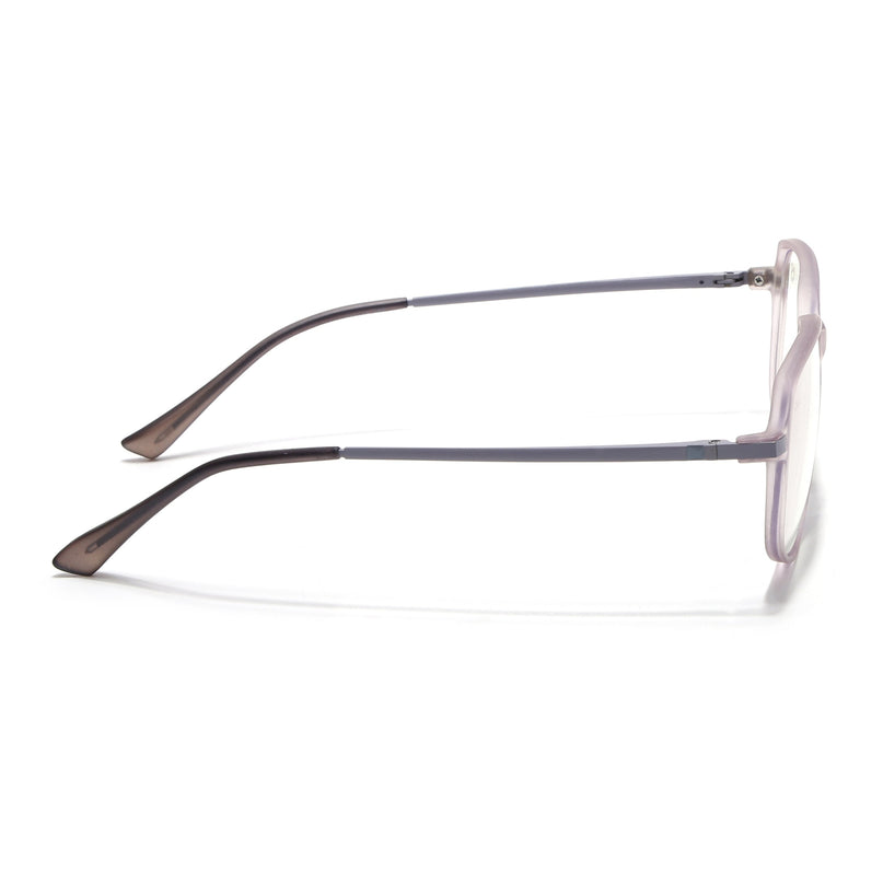 Eyejack Domino Purple Square Eyeglasses for Men & Women (TR1004FCL1665-C8)