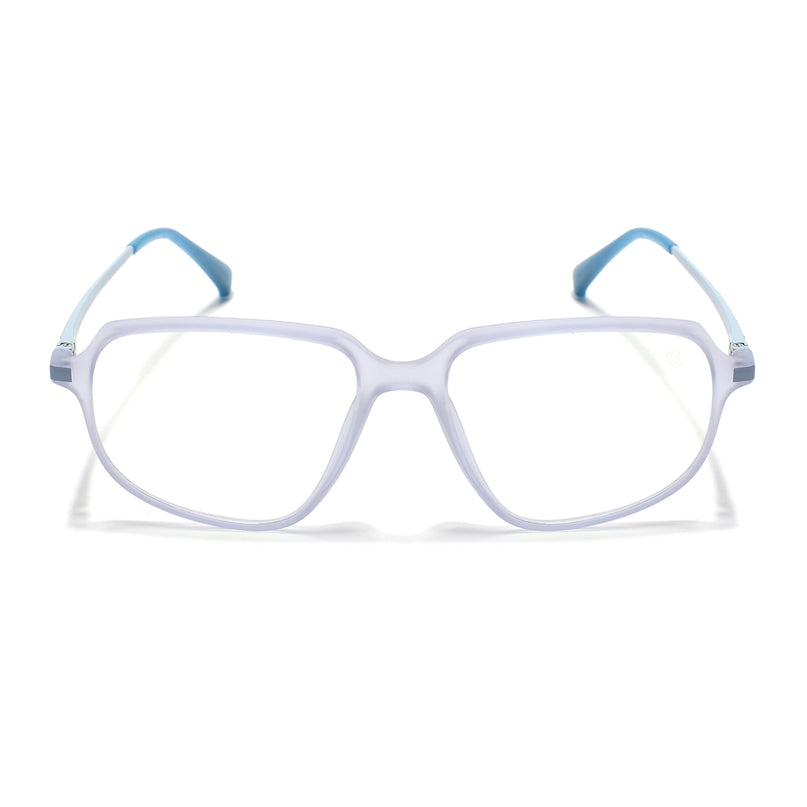Eyejack Domino Light Purple Square Eyeglasses for Men & Women (TR1004FCL1666-C9)