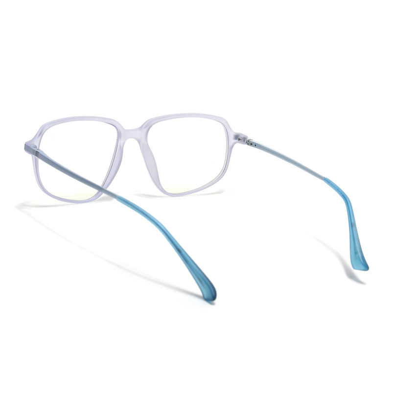 Eyejack Domino Light Purple Square Eyeglasses for Men & Women (TR1004FCL1666-C9)