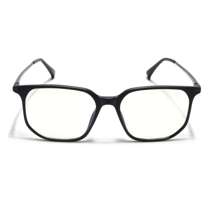 Eyejack Domino Matt Black Square Eyeglasses for Men & Women (TR1005FCL1673-C2)