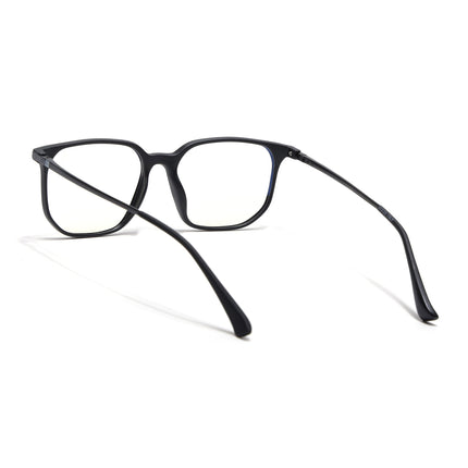 Eyejack Domino Matt Black Square Eyeglasses for Men & Women (TR1005FCL1673-C2)