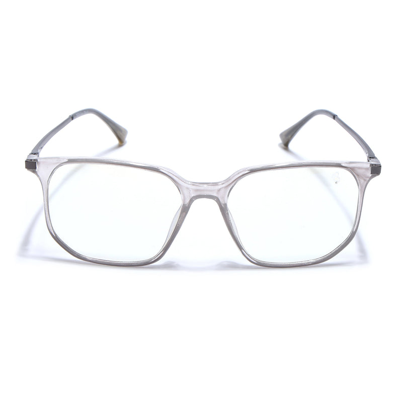 Eyejack Domino Transparent Square Eyeglasses for Men & Women (TR1005FCL1674-C3)