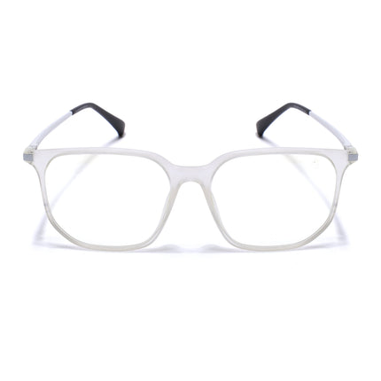Eyejack Domino Matt Transparent Square Eyeglasses for Men & Women (TR1005FCL1675-C4)