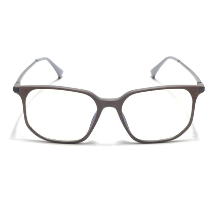 Eyejack Domino Grey Square Eyeglasses for Men & Women (TR1005FCL1676-C5)