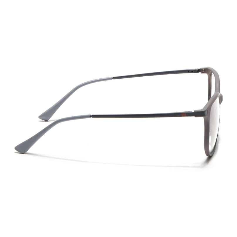 Eyejack Domino Grey Square Eyeglasses for Men & Women (TR1005FCL1676-C5)