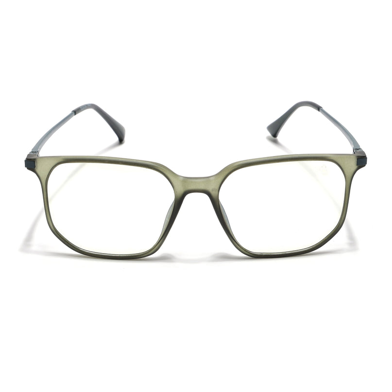 Eyejack Domino Olive Square Eyeglasses for Men & Women (TR1005FCL1678-C7)