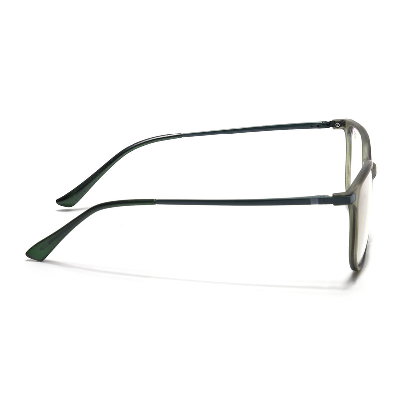 Eyejack Domino Olive Square Eyeglasses for Men & Women (TR1005FCL1678-C7)