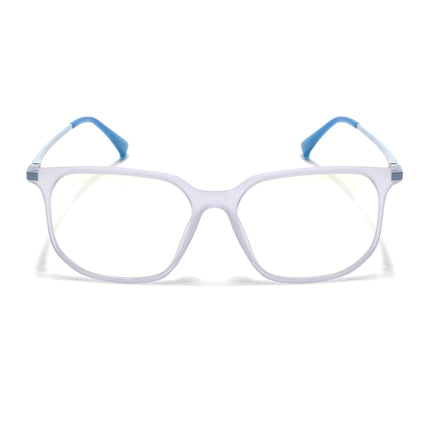 Eyejack Domino Light Purple Square Eyeglasses for Men & Women (TR1005FCL1680-C9)