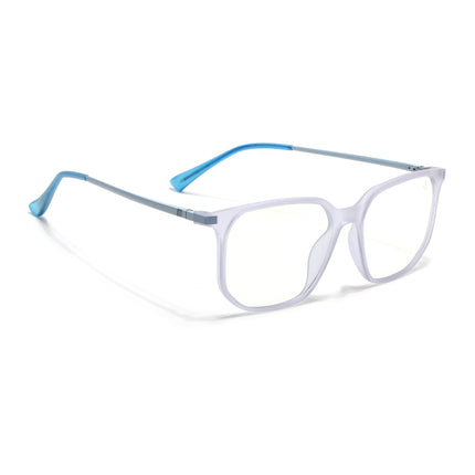 Eyejack Domino Light Purple Square Eyeglasses for Men & Women (TR1005FCL1680-C9)