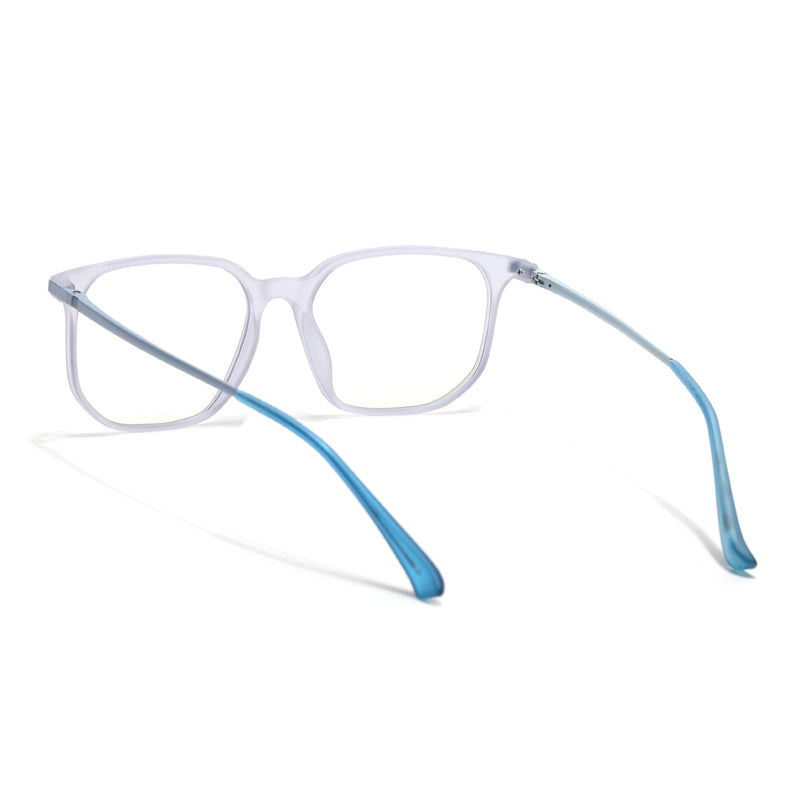 Eyejack Domino Light Purple Square Eyeglasses for Men & Women (TR1005FCL1680-C9)