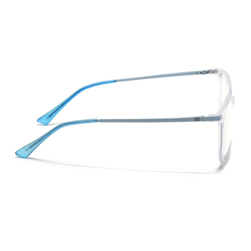 Eyejack Domino Light Purple Square Eyeglasses for Men & Women (TR1005FCL1680-C9)