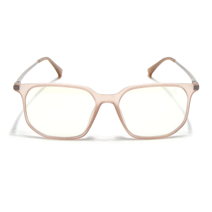 Eyejack Domino Matt Brown Square Eyeglasses for Men & Women (TR1005FCL1682-C11)