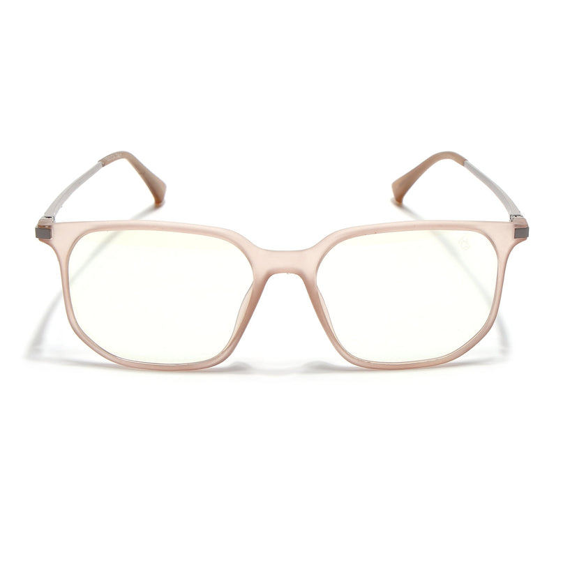 Eyejack Domino Matt Brown Square Eyeglasses for Men & Women (TR1005FCL1682-C11)