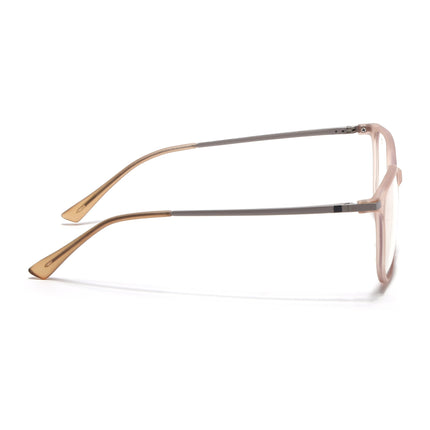 Eyejack Domino Matt Brown Square Eyeglasses for Men & Women (TR1005FCL1682-C11)