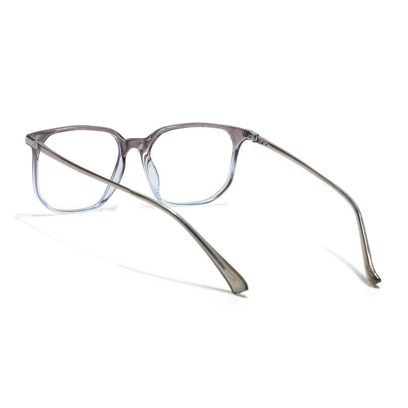 Eyejack Domino Black & Clear Square Eyeglasses for Men & Women (TR1005FCL1684-C13)