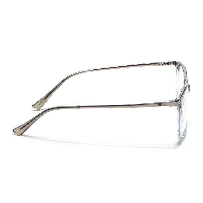 Eyejack Domino Black & Clear Square Eyeglasses for Men & Women (TR1005FCL1684-C13)