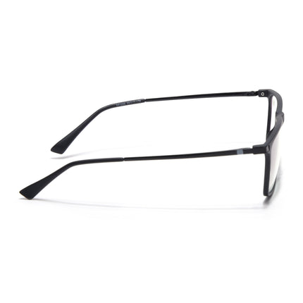 Eyejack Domino Matt Black Rectangle Eyeglasses for Men & Women (TR1006FCL1687-C2)