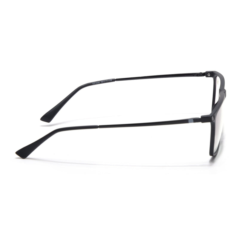 Eyejack Domino Matt Black Rectangle Eyeglasses for Men & Women (TR1006FCL1687-C2)