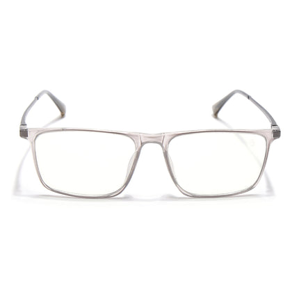 Eyejack Domino Transparent Rectangle Eyeglasses for Men & Women (TR1006FCL1688-C3)