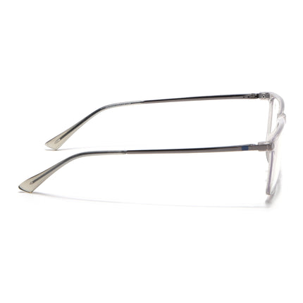 Eyejack Domino Transparent Rectangle Eyeglasses for Men & Women (TR1006FCL1688-C3)