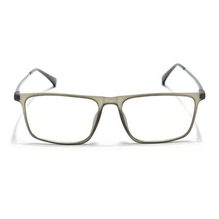 Eyejack Domino Olive Rectangle Eyeglasses for Men & Women (TR1006FCL1692-C7)