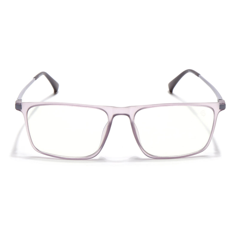 Eyejack Domino Purple Rectangle Eyeglasses for Men & Women (TR1006FCL1693-C8)