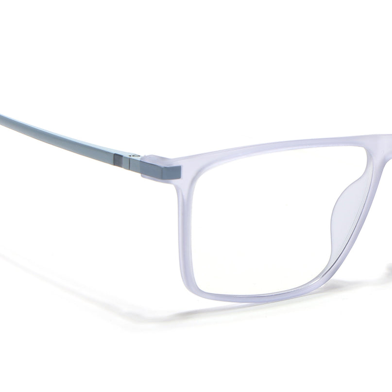 Eyejack Domino Light Purple Rectangle Eyeglasses for Men & Women (TR1006FCL1694-C9)