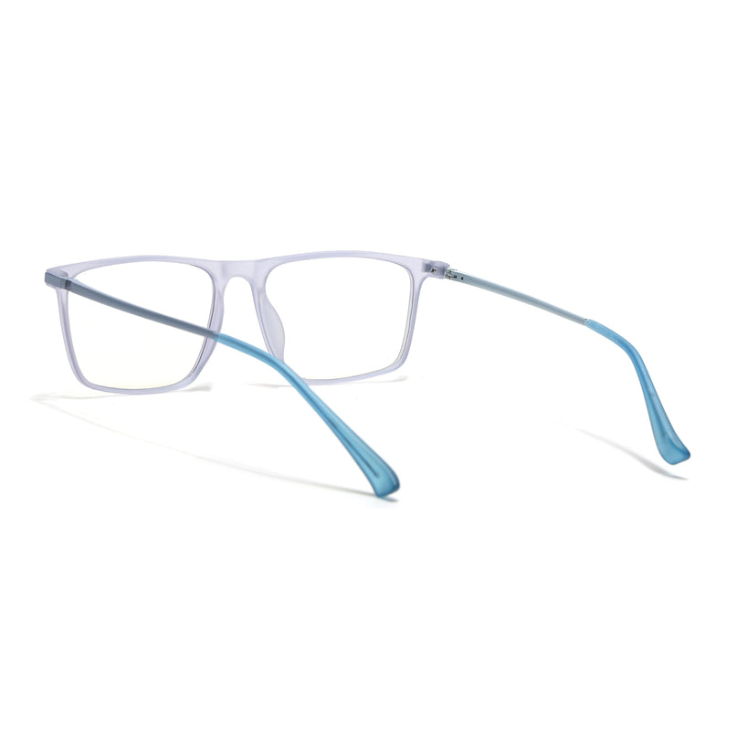 Eyejack Domino Light Purple Rectangle Eyeglasses for Men & Women (TR1006FCL1694-C9)