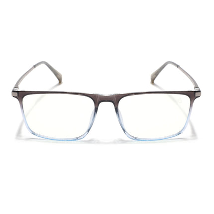 Eyejack Domino Black & Clear Rectangle Eyeglasses for Men & Women (TR1006FCL1698-C13)