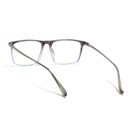 Eyejack Domino Black & Clear Rectangle Eyeglasses for Men & Women (TR1006FCL1698-C13)
