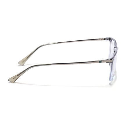 Eyejack Domino Black & Clear Rectangle Eyeglasses for Men & Women (TR1006FCL1698-C13)