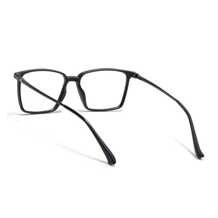 Eyejack Domino Matt Black Square Eyeglasses for Men & Women (TR1007FCL1701-C2)