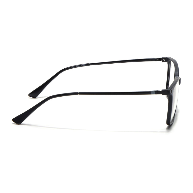 Eyejack Domino Matt Black Square Eyeglasses for Men & Women (TR1007FCL1701-C2)