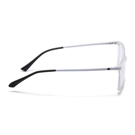 Eyejack Domino Matt Transparent Square Eyeglasses for Men & Women (TR1007FCL1703-C4)