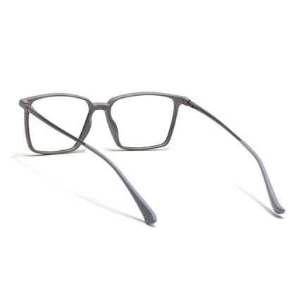 Eyejack Domino Grey Square Eyeglasses for Men & Women (TR1007FCL1704-C5)