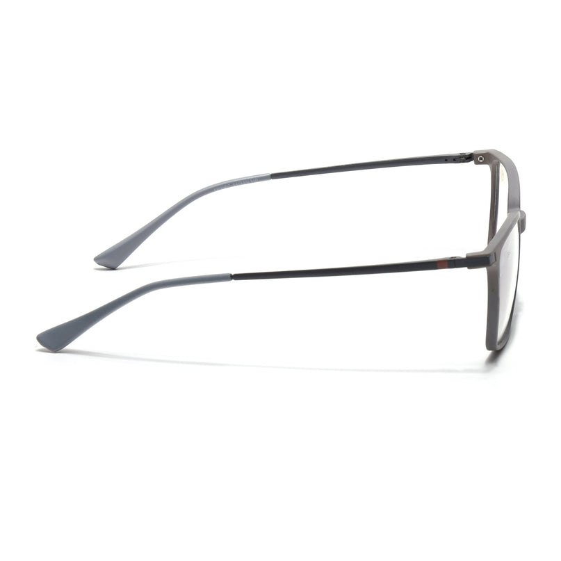 Eyejack Domino Grey Square Eyeglasses for Men & Women (TR1007FCL1704-C5)