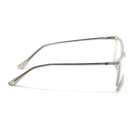 Eyejack Domino Matt Grey Square Eyeglasses for Men & Women (TR1007FCL1705-C6)