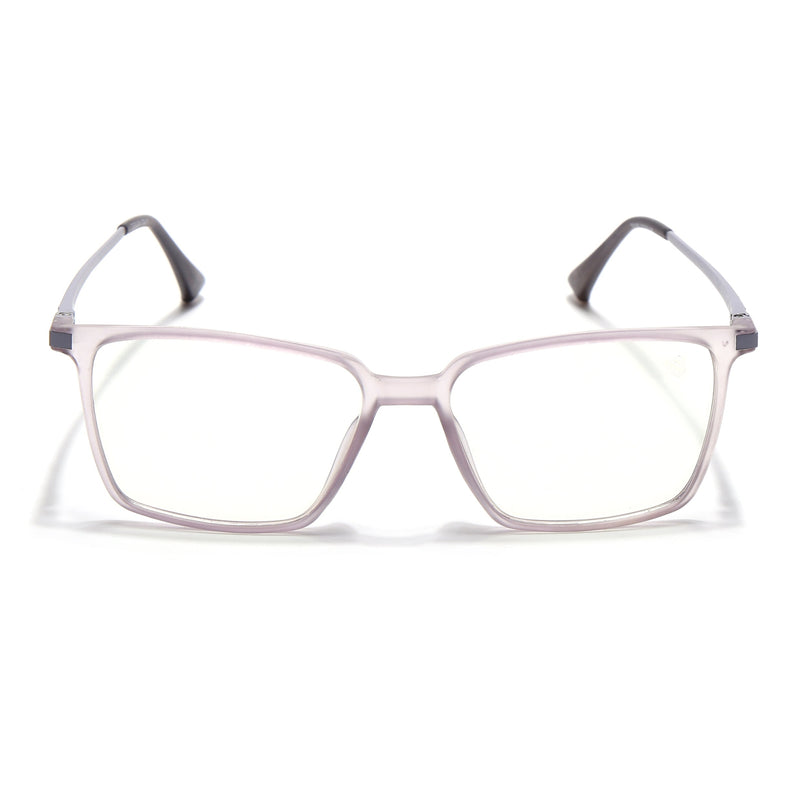 Eyejack Domino Purple Square Eyeglasses for Men & Women (TR1007FCL1707-C8)