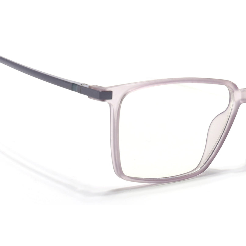 Eyejack Domino Purple Square Eyeglasses for Men & Women (TR1007FCL1707-C8)