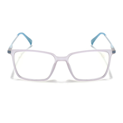 Eyejack Domino Light Purple Square Eyeglasses for Men & Women (TR1007FCL1708-C9)