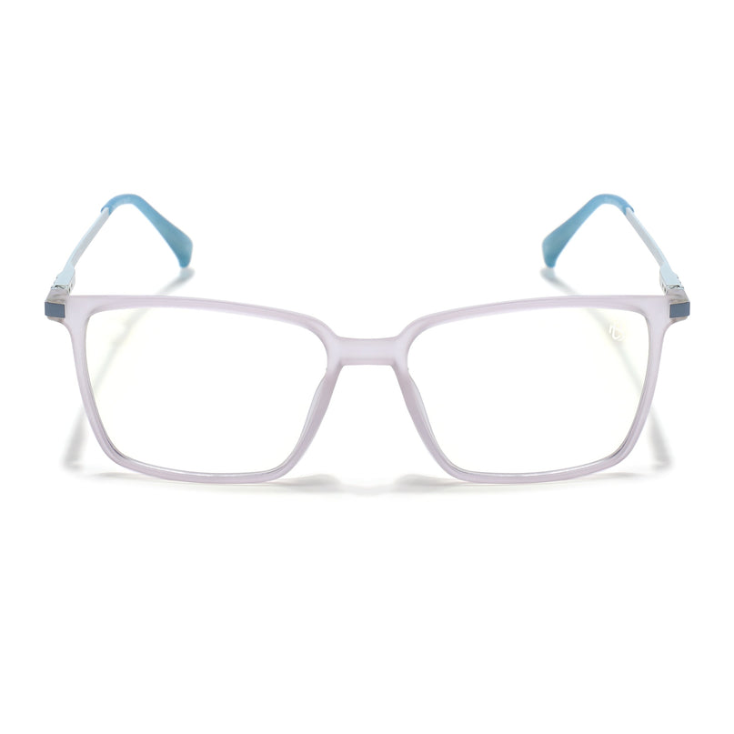 Eyejack Domino Light Purple Square Eyeglasses for Men & Women (TR1007FCL1708-C9)