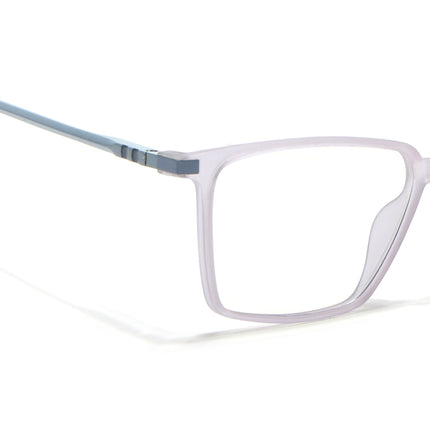 Eyejack Domino Light Purple Square Eyeglasses for Men & Women (TR1007FCL1708-C9)